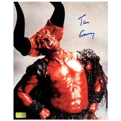 Tim Curry Autographed Legend Darkness 8x10 Studio Photo