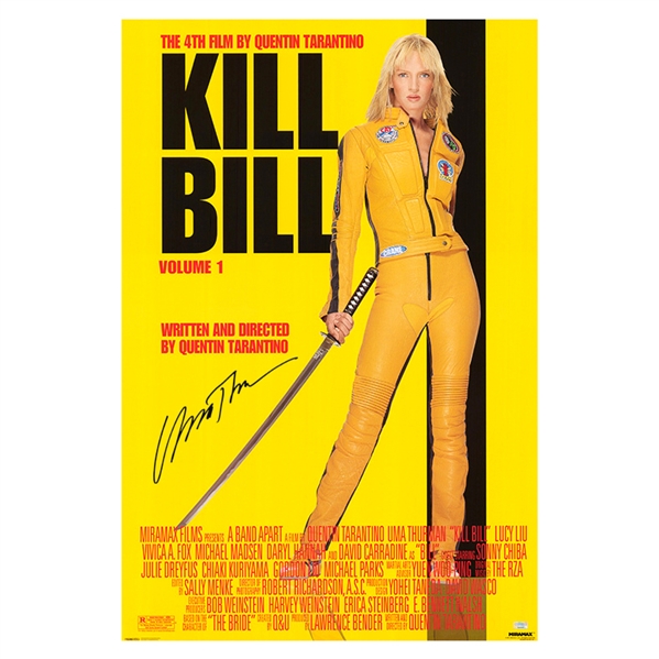 Uma Thurman Autographed Kill Bill 24x36 Single-Sided Movie Poster