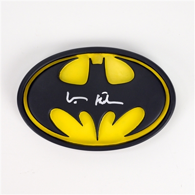 Val Kilmer Autographed Batman Forever 1:1 Scale Chest Suit Emblem