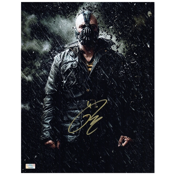 Tom Hardy Autographed Batman The Dark Knight Rises Bane 11x14 Photo