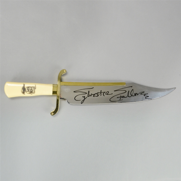 Sylvester Stallone Autographed Expendables 14" Knife