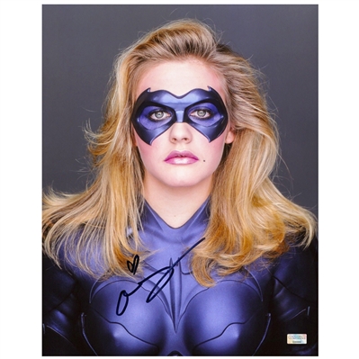 Alicia Silverstone Autographed 1997 Batman & Robin 11x14 Batgirl Studio Photo