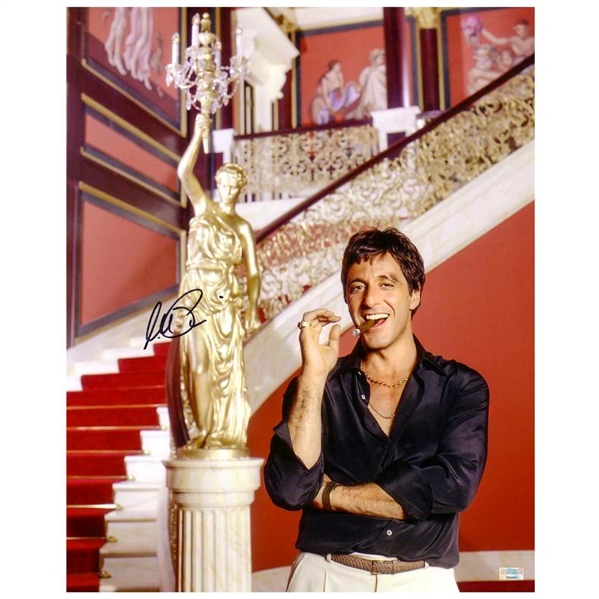 Al Pacino Autographed Scarface Tony Montana The World is Yours 16x20 Photo