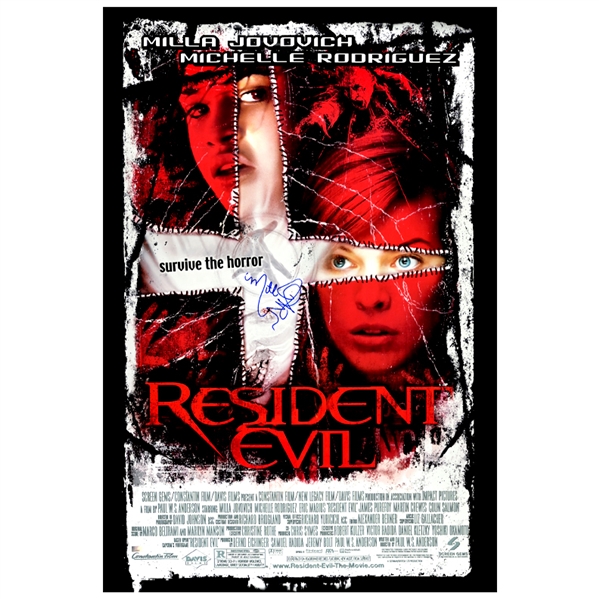  Milla Jovovich Autographed 2004 Resident Evil 27x40 Original Single-Sided Movie Poster