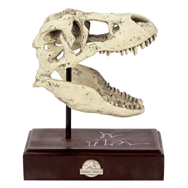  Jeff Goldblum Autographed Jurassic World Tyrannosaurus Rex Resin Replica Skull