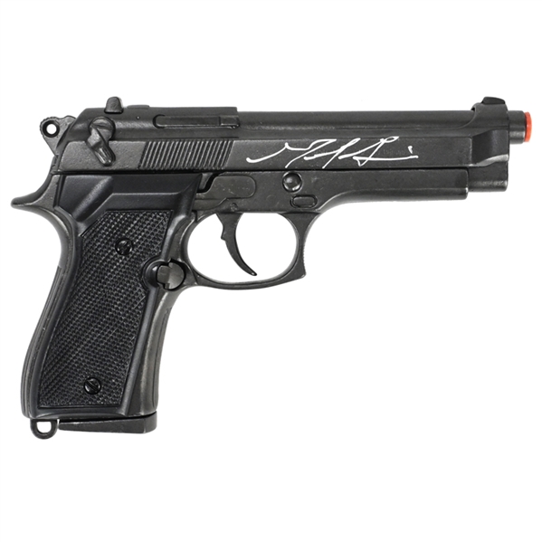  Mel Gibson Autographed Lethal Weapon Riggs M92 Automatic Pistol Non-Firing Replica Gun