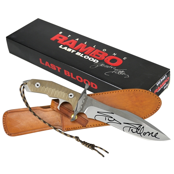 Sylvester Stallone Autographed Rambo Last Blood Heartstopper Knife