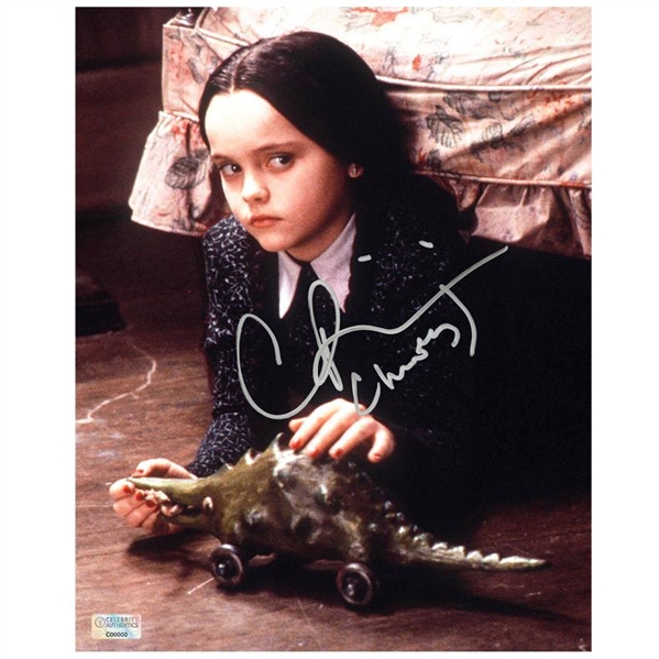 Christina Ricci Autographed The Addams Family Wednesday Addams 8x10 Scene Photo