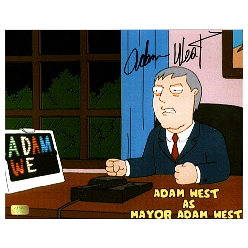 Adam West Autographed 8x10 Family Guy Mayor Adam West Photo