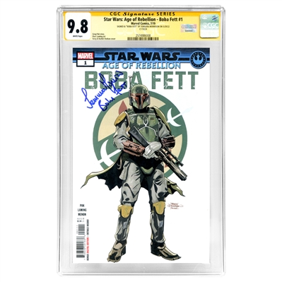 Temuera Morrison Autographed 2019 Star Wars: Age of the Rebellion Boba Fett #1 CGC SS 9.8 (mint) *Very Rare!