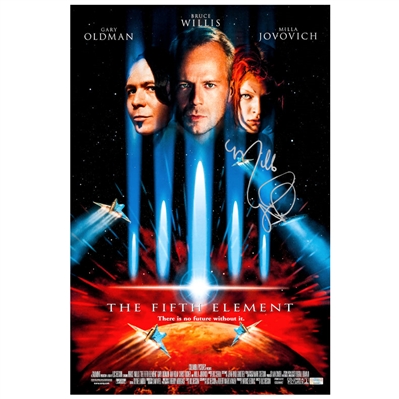 Milla Jovovich Autographed 1997 The Fifth Element Leeloo 16x24 Movie Poster