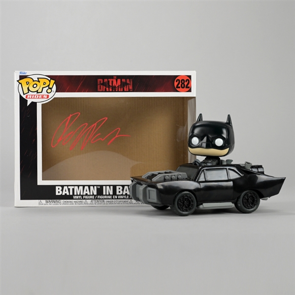 Robert Pattinson Autographed The Batman in Batmobile Pop! Vinyl Figure #282