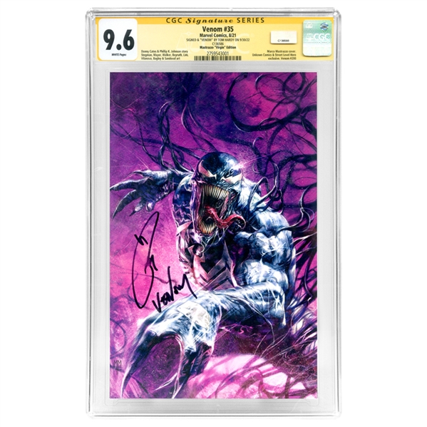 Tom Hardy Autographed Venom# 35 Mastrazzo "Virgin" Edition Cover CGC SS 9.6