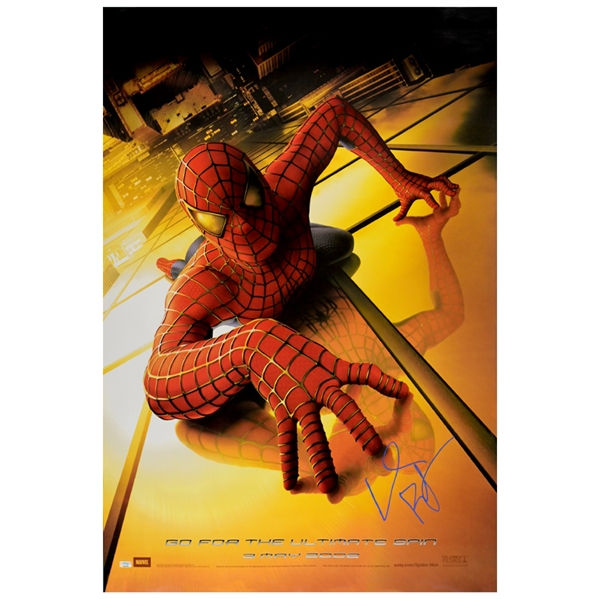 Willem Dafoe Autographed 2002 Spider-Man 27x40 Teaser Movie Poster