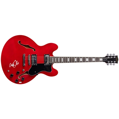   Michael J. Fox Autographed Back to the Future Marty McFly Johnny B. Goode Cherry Red Guitar