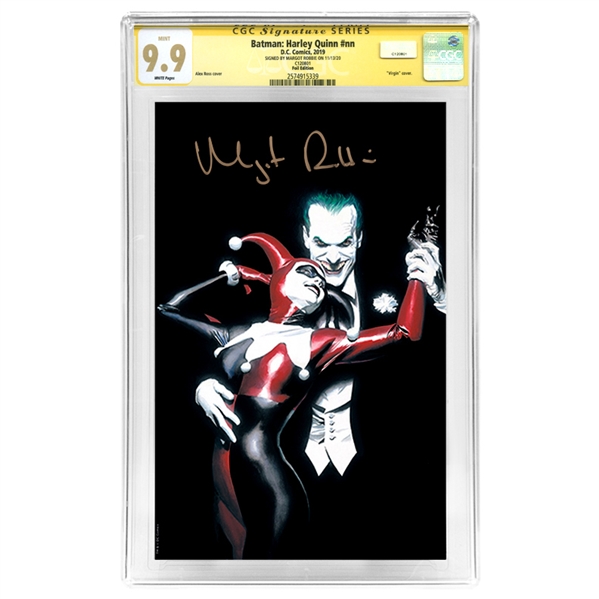  Margot Robbie Autographed 2019 Batman: Harley Quinn #nn Virgin Foil Edition CGC SS 9.9 (mint)