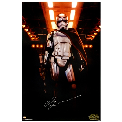  Gwendoline Christie Autographed Star Wars The Force Awakens Captain Phasma 22.5x34 Single-Sided Poster