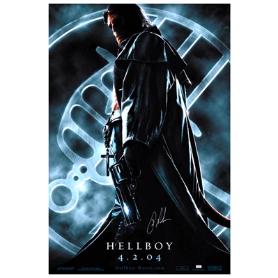 Ron Perlman Autographed 2004 Hellboy Original 27x40 Double-Sided Movie Poster