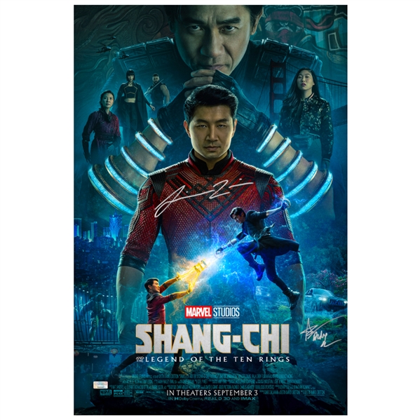   Simu Liu, Andy Le Autographed Shang-Chi and the Legend of the Ten Rings 16x24 Movie Poster