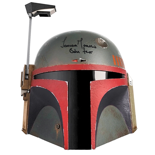  Temuera Morrison Autographed Star Wars The Black Series Boba Fett Re-Armored Premium Electronic Helmet