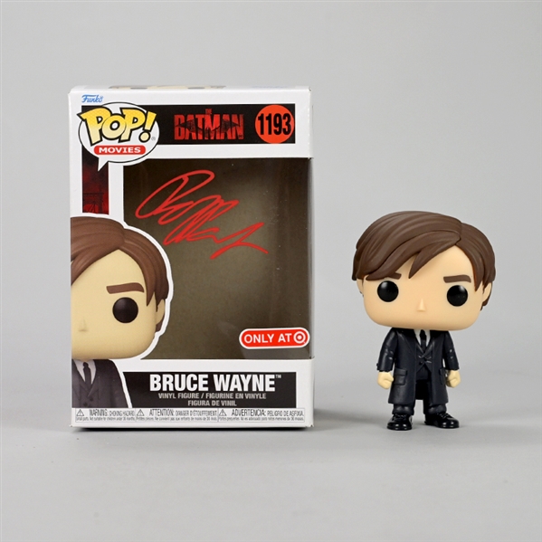  Robert Pattinson Autographed The Batman Bruce Wayne Target Exclusive Pop! Vinyl Figure # 1193