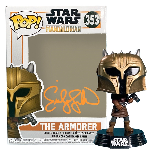 Emily Swallow Autographed Star Wars The Mandalorian The Armorer Pop Vinyl Figure #353