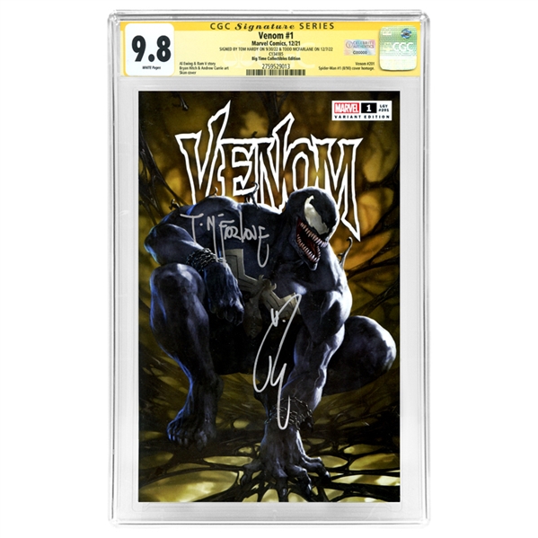 Tom Hardy & Todd McFarlane Autographed 2021 Venom #1 Big Time Variant CGC SS 9.8