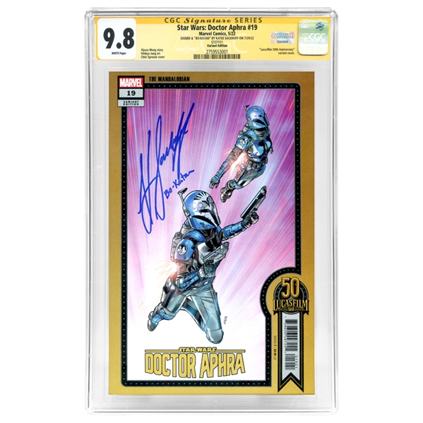 Katee Sackhoff Autographed Star Wars: Doctor Aphra #19 CGC SS 9.8