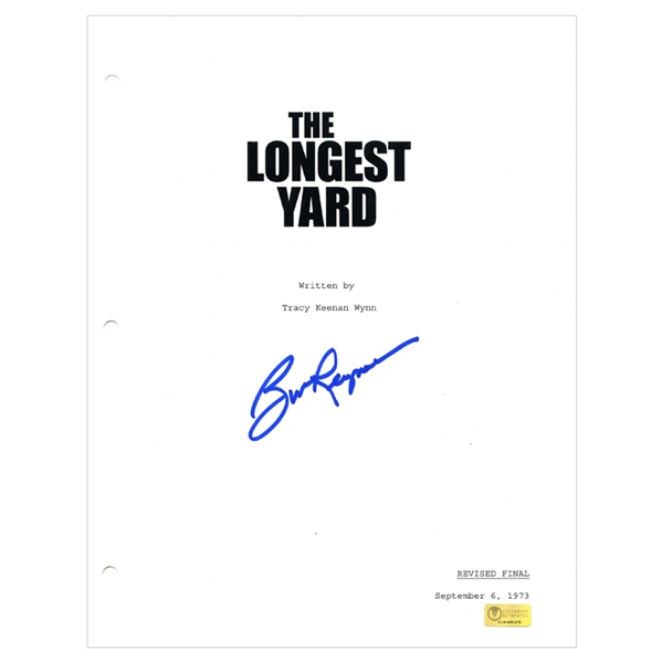   Burt Reynolds Autographed 1974 The Longest Yard Script Cover