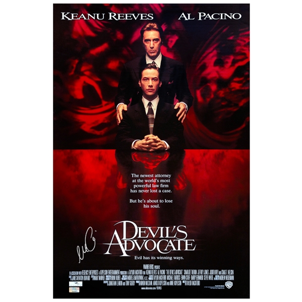 Al Pacino Autographed The Devils Advocate 16x24 Movie Poster