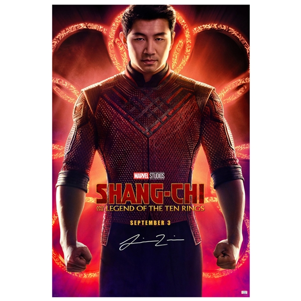 Simu Liu Autographed Shang-Chi and the Legend of the Ten Rings Original 27x40 Double-Sided Movie Poster