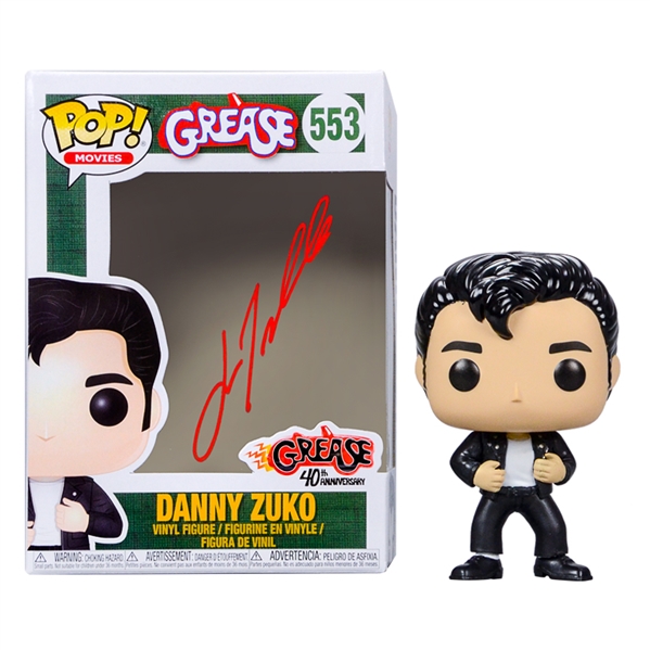 John Travolta Autographed Grease Danny Zuko #553 POP! Vinyl Figure