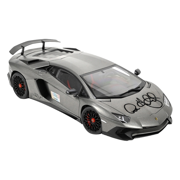  Anne Hathaway Autographed Batman The Dark Knight Rises Bruce Wayne 1:18 Scale Die-Cast Lamborghini Aventador