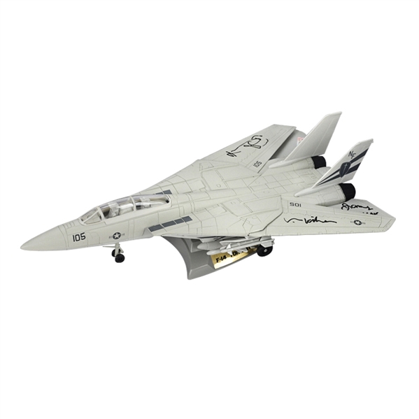 Val Kilmer, Tom Skerritt, James Tolkan Autographed Top Gun F-14 Die-Cast Tomcat 1:48 Scale