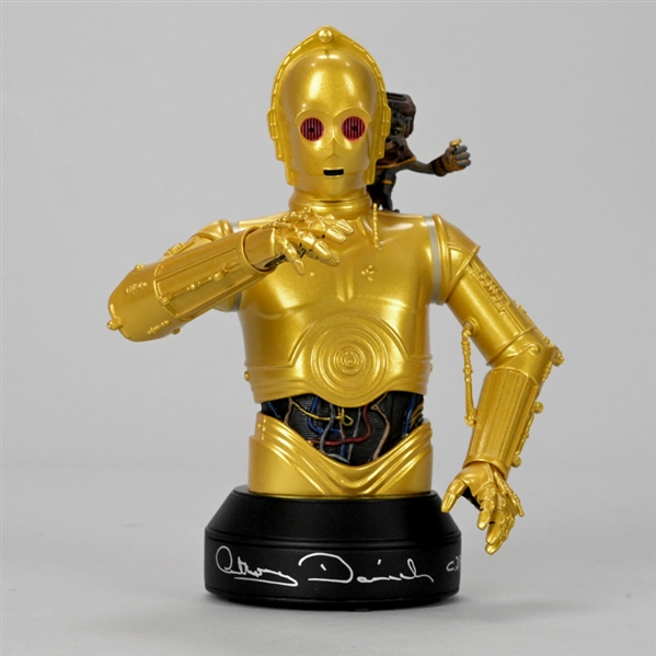 Anthony Daniels Autographed Gentle Giant Star Wars C-3PO Bust 