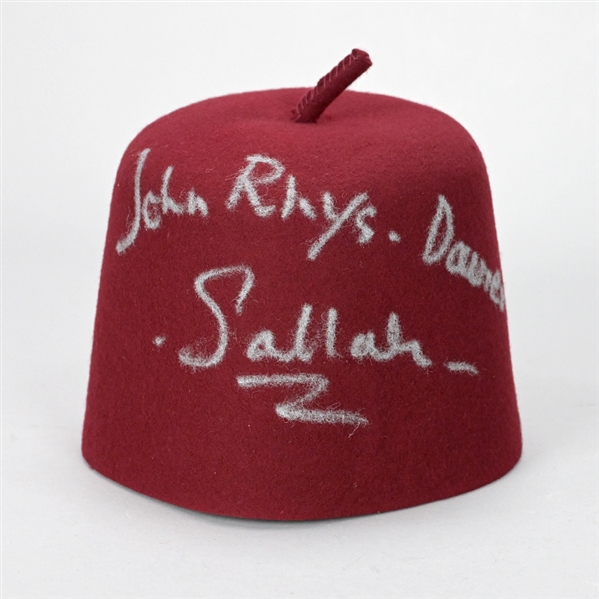 John Rhys-Davies Autographed Indiana Jones Sallah Prop Replica Fez