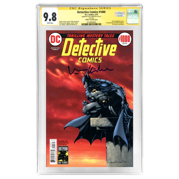 Val Kilmer Autographed 2019 Detective Comics 1970s Variant Cover #1000 CGC SS 9.8 (mint)