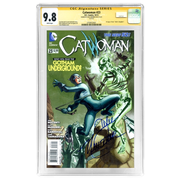 Julie Newmar Autographed Catwoman #23 CGC SS 9.8 (mint)