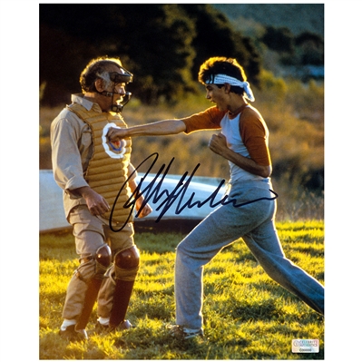  Ralph Macchio Autographed Karate Kid with Mr. Miyagi 8x10 Photo