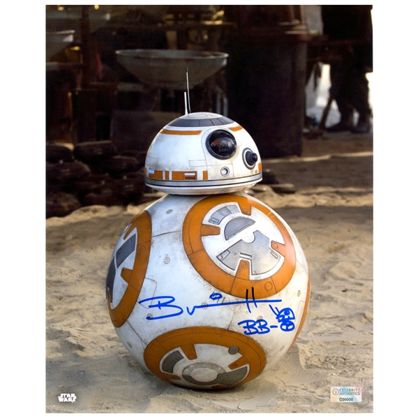 Brian Herring Star Wars: The Force Awakens Autographed BB-8 8×10 Close Up Photo