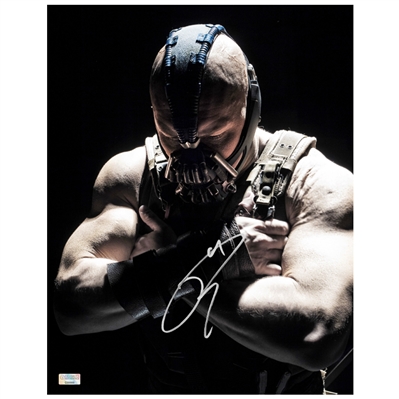 Tom Hardy Autographed 2012 The Dark Knight Rises Bane Shadows 11x14 Photo