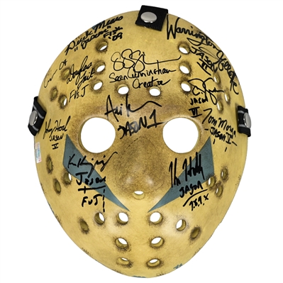 Friday the 13th Jason Voorhees Cast Autographed 1:1 Scale Mask Series 3