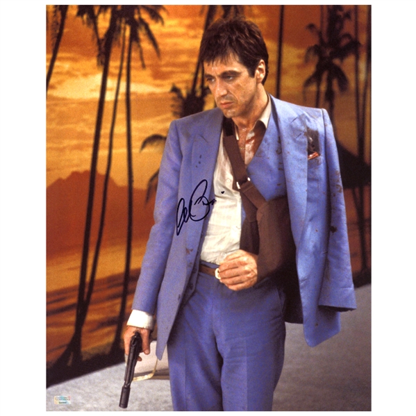 Al Pacino Autographed Scarface Tony Montana Paradise 16x20 Photo