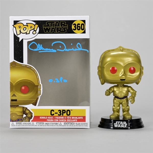  Anthony Daniels Autographed Star Wars C-3PO Pop Vinyl #360