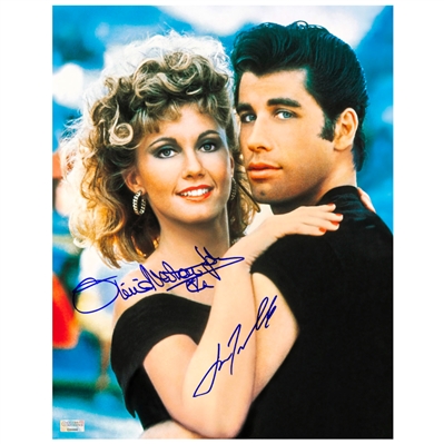   Olivia Newton-John & John Travolta Autographed Grease 11x14 Photo