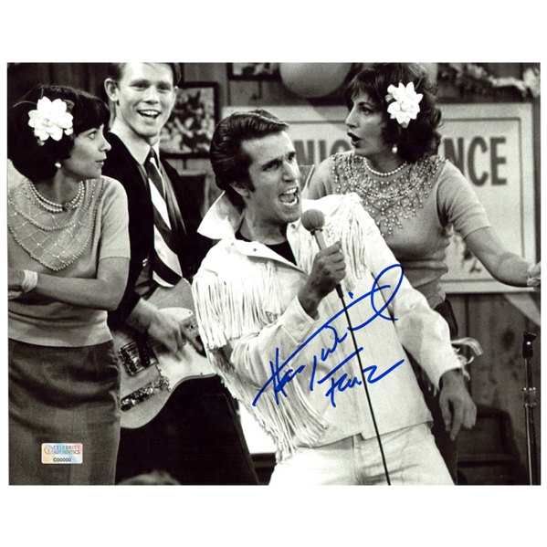 Henry Winkler Autographed Happy Days 8x10 Scene Photo