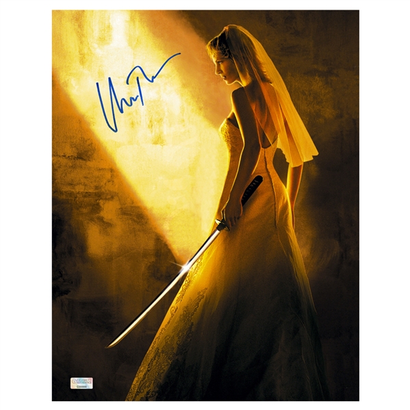 Uma Thurman Autographed Kill Bill The Bride 11x14 Photo