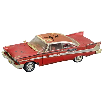 John Carpenter Autographed Christine (1983) 1958 Plymouth Fury 1:18 Scale Rusted Die-Cast