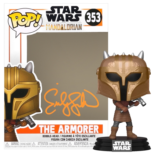 Emily Swallow Autographed Star Wars The Mandalorian The Armorer #353 POP Vinyl Figure