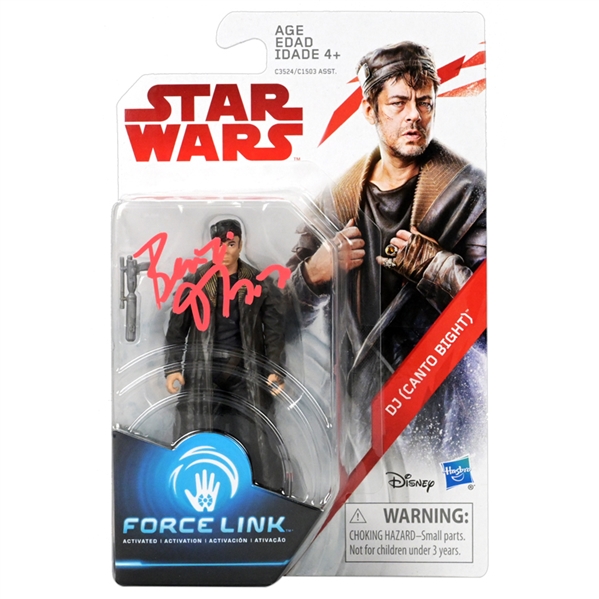 Benicio Del Toro Autographed Star Wars DJ Action Figure